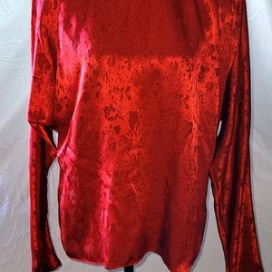 Christmas red blouse vintage